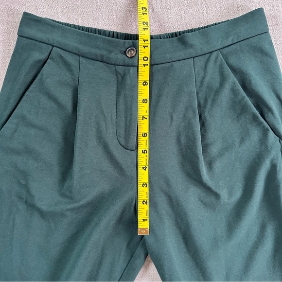 Paisie Cotton Ankle Trousers. Green. Size 6 (UK Size 10). - Picture 7 of 8